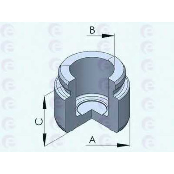 Поршень корпуса скобы тормоза ERT 150773-C