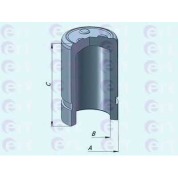 Поршень корпуса скобы тормоза ERT 150817-C