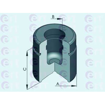 Поршень корпуса скобы тормоза ERT 151059-C
