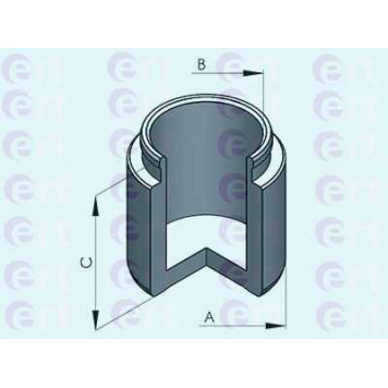 Поршень корпуса скобы тормоза ERT 151071-C