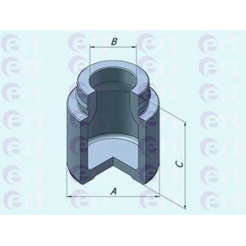 Поршень корпуса скобы тормоза ERT 151076-C