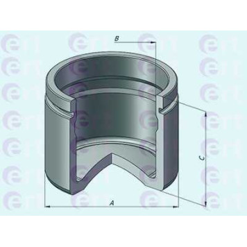 Поршень корпуса скобы тормоза ERT 151080-C