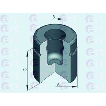 Поршень корпуса скобы тормоза ERT 151090-C
