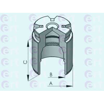 Поршень корпуса скобы тормоза ERT 151171-C