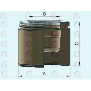 Поршень корпуса скобы тормоза ERT 151201-C