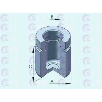 Поршень корпуса скобы тормоза ERT 151211-C