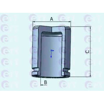 Поршень корпуса скобы тормоза ERT 151215-C
