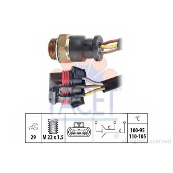 Термовыключатель вентилятора радиатора FACET EPS 1.850.615 / 7.5615