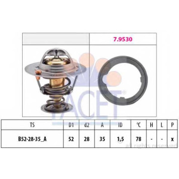 Термостат охлаждающей жидкости FACET EPS 1.880.267 / 7.8267