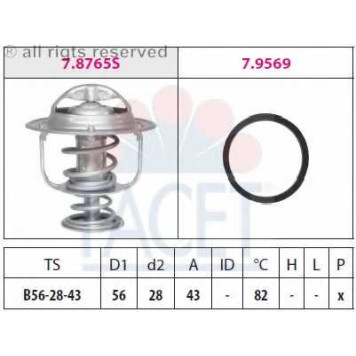 Термостат охлаждающей жидкости FACET EPS 1.880.765 / 7.8765