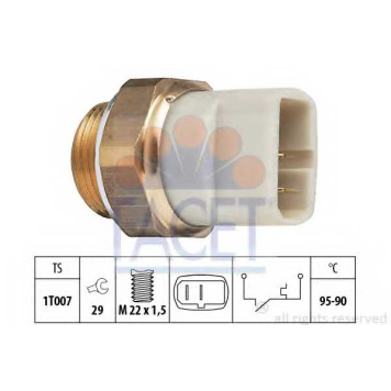 Термовыключатель вентилятора радиатора FACET EPS 1.850.027 / 7.5027
