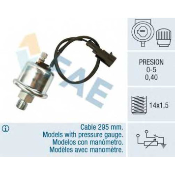 Датчик, давление масла FAE 14010