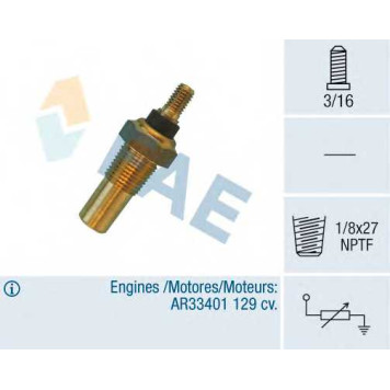 Датчик температуры охлаждающей жидкости FAE 32040