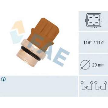 Термовыключатель сигнальной лампы охлаждающей жидкости FAE 35580