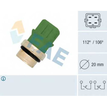 Термовыключатель сигнальной лампы охлаждающей жидкости FAE 35590