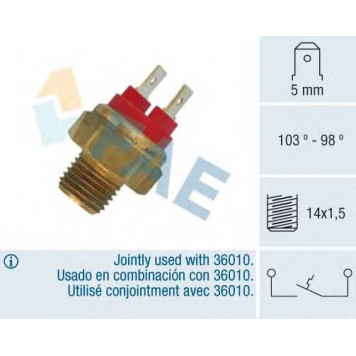 Термовыключатель вентилятора радиатора FAE 36020
