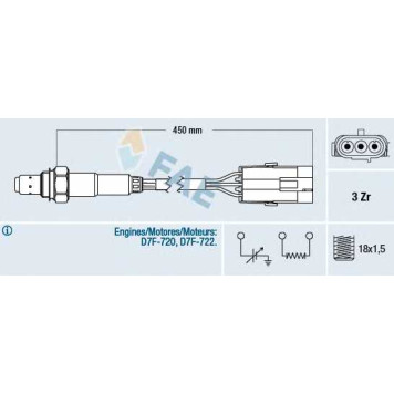 Лямбда-зонд FAE 77114