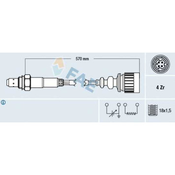 Лямбда-зонд FAE 77173