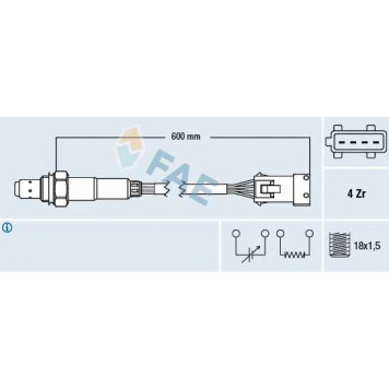 Лямбда-зонд FAE 77281