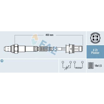 Лямбда-зонд FAE 77332