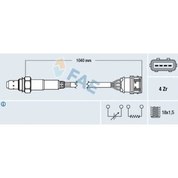 Лямбда-зонд FAE 77373