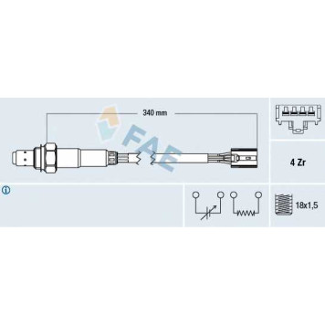 Лямбда-зонд FAE 77388