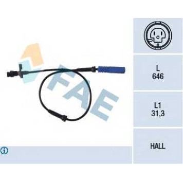 Датчик частоты вращения колеса FAE 78045