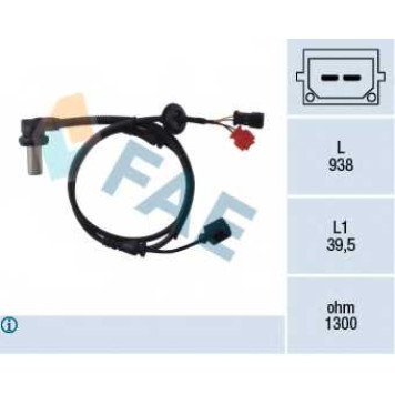 Датчик частоты вращения колеса FAE 78063