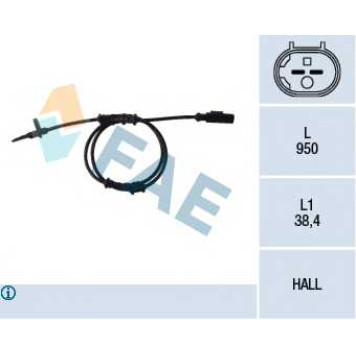 Датчик частоты вращения колеса FAE 78093