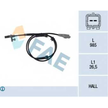 Датчик частоты вращения колеса FAE 78118