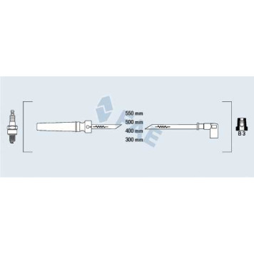Комплект проводов зажигания FAE 83564