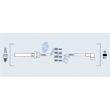 Комплект проводов зажигания FAE 83982