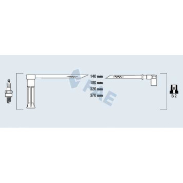 Комплект проводов зажигания FAE 85115