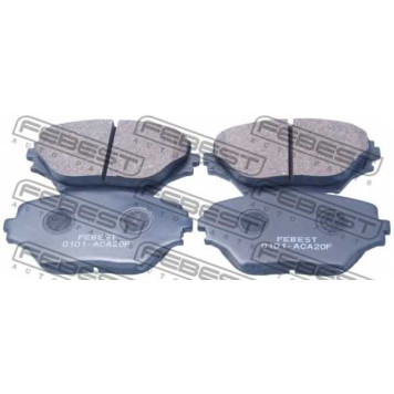Колодки тормозные дисковые передний для TOYOTA RAV 4(ACA2#,CLA2#,XA2#,ZCA2#) <b>FEBEST 0101-ACA20F</b>