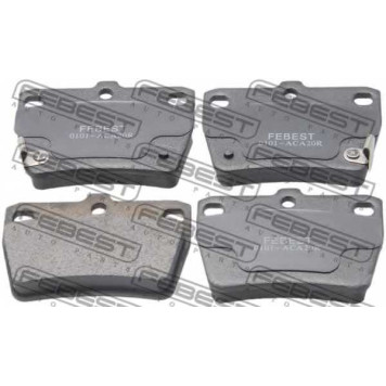 Колодки тормозные дисковые задний для TOYOTA RAV 4(ACA2#, CLA2#, SXA1#, XA2#, ZCA2#) <b>FEBEST 0101-ACA20R</b>
