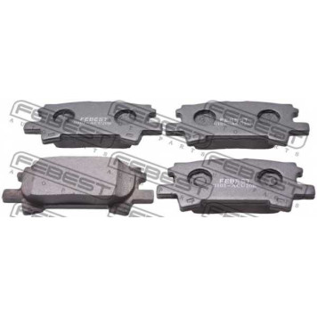 Колодки тормозные дисковые задний для LEXUS RX(GSU3#, MCU3#, MHU3#) / TOYOTA HARRIER(ACU3#, GSU3#, MCU3#, MHU3#), KLUGER(#ACU2#, #MCU2#) <b>FEBEST 0101-ACU20R</b>