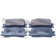 Колодки тормозные дисковые задний для LEXUS ES / TOYOTA CAMRY SOLARA, CAMRY, KLUGER, WINDOM, WISH <b>FEBEST 0101-ACU25R</b>