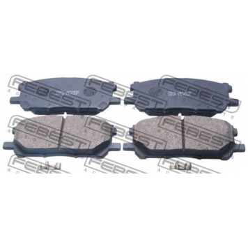 Колодки тормозные дисковые передний для LEXUS RX(GSU3#, MCU3#, MHU3#) / TOYOTA HARRIER(ACU3#, GSU3#, MCU3#, MHU3#) <b>FEBEST 0101-ACU35F</b>