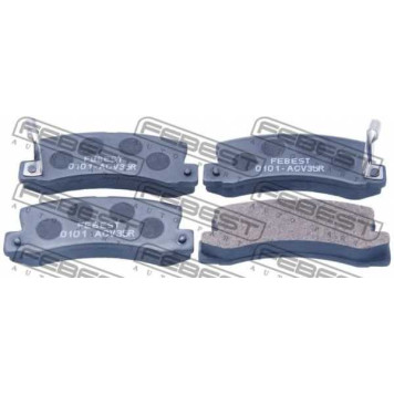 Колодки тормозные дисковые задний для LEXUS ES, RX / TOYOTA CALDINA, CAMRY, CARINA E, CARINA, CELICA, COROLLA LEVIN, COROLLA, CURREN, HARRIER, MR, VISTA, WINDOM <b>FEBEST 0101-ACV35R</b>