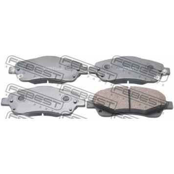 Колодки тормозные дисковые передний <b>FEBEST 0101-AZT250F</b>
