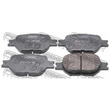 Колодки тормозные дисковые передний для TOYOTA ALLION, ALTEZZA GITA, ALTEZZA, BREVIS, CALDINA, CELICA, COROLLA, CROWN, MARK, OPA, PROGRES, VEROSSA, VISTA, WILL VS <b>FEBEST 0101-CDE120F</b>