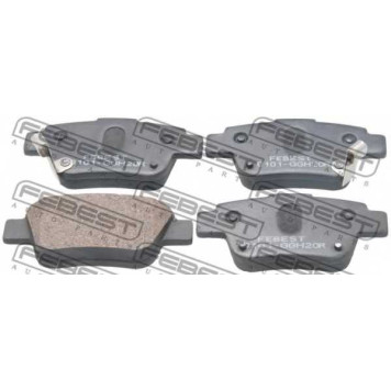 Колодки тормозные дисковые задний для TOYOTA ALPHARD / VELLFIRE(ANH2#,ATH2#,GGH2#), PREVIA(ACR5#,AHR5#,GSR5#) <b>FEBEST 0101-GGH20R</b>