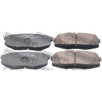 Колодки тормозные дисковые задний для LEXUS LX(URJ201) / TOYOTA LAND CRUISER 200(UZJ2#,VDJ2#), SEQUOIA(UCK6#,UPK6#,USK6#) <b>FEBEST 0101-GRJ200R</b>