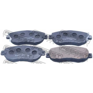 Колодки тормозные дисковые передний для LEXUS GS, IS, SC / TOYOTA ALTEZZA GITA, ALTEZZA, ARISTO, CELSIOR, CROWN, SUPRA, VEROSSA <b>FEBEST 0101-GXE10F</b>
