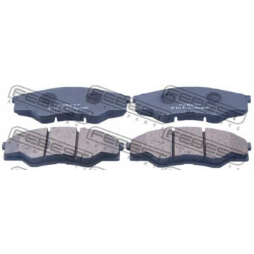 Колодки тормозные дисковые передний для TOYOTA DYNA(K, KD#, LY#, TRY2#), HILUX(GGN#, KUN#, KUN1#, LAN#, TGN#, TGN3#), KIJANG INNOVA(#KUN4#, #TGN4#) <b>FEBEST 0101-KUN40F</b>