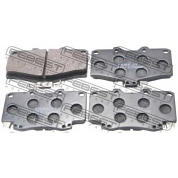 Колодки тормозные дисковые передний для TOYOTA 4 RUNNER, HILUX, LAND CRUISER 90, LAND CRUISER <b>FEBEST 0101-LC90F</b>
