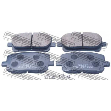Колодки тормозные дисковые передний для TOYOTA AVENSIS(#ACM2#,#CLM2#), MATRIX(ZZE13#), NOAH/VOXY(#AZR6#) <b>FEBEST 0101-ZZE130F</b>