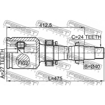 Шарнир приводного вала FEBEST 0111-ACA38RH-1