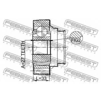 Шарнир приводного вала FEBEST 0111-ACU10-1