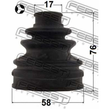 Пыльник приводного вала FEBEST 0115-ALA49RT-1